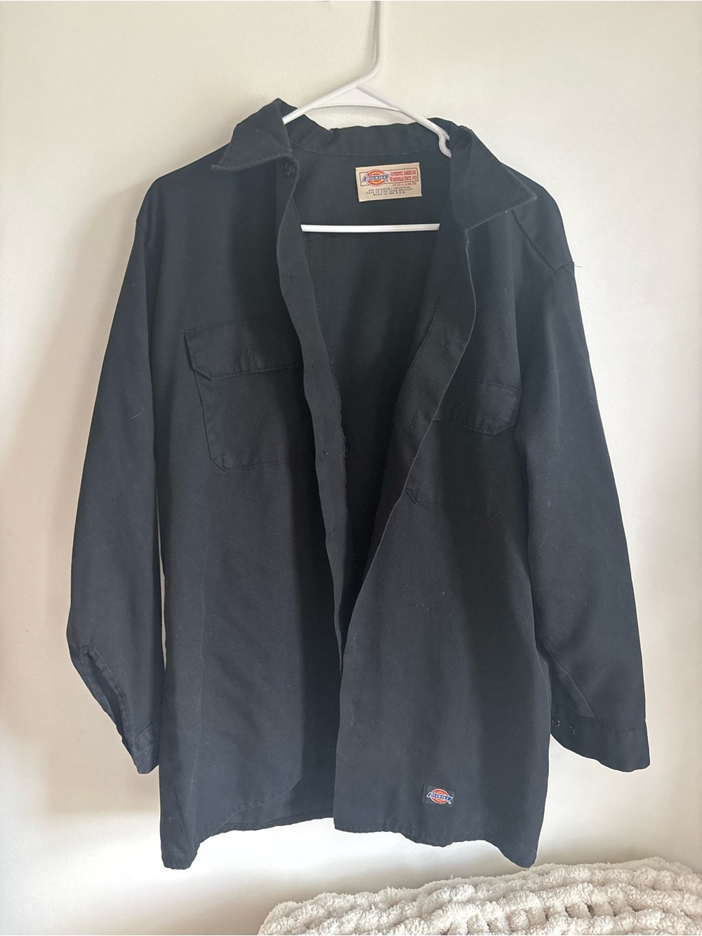 Dickies Black Lightweight Work Shirt Jacket